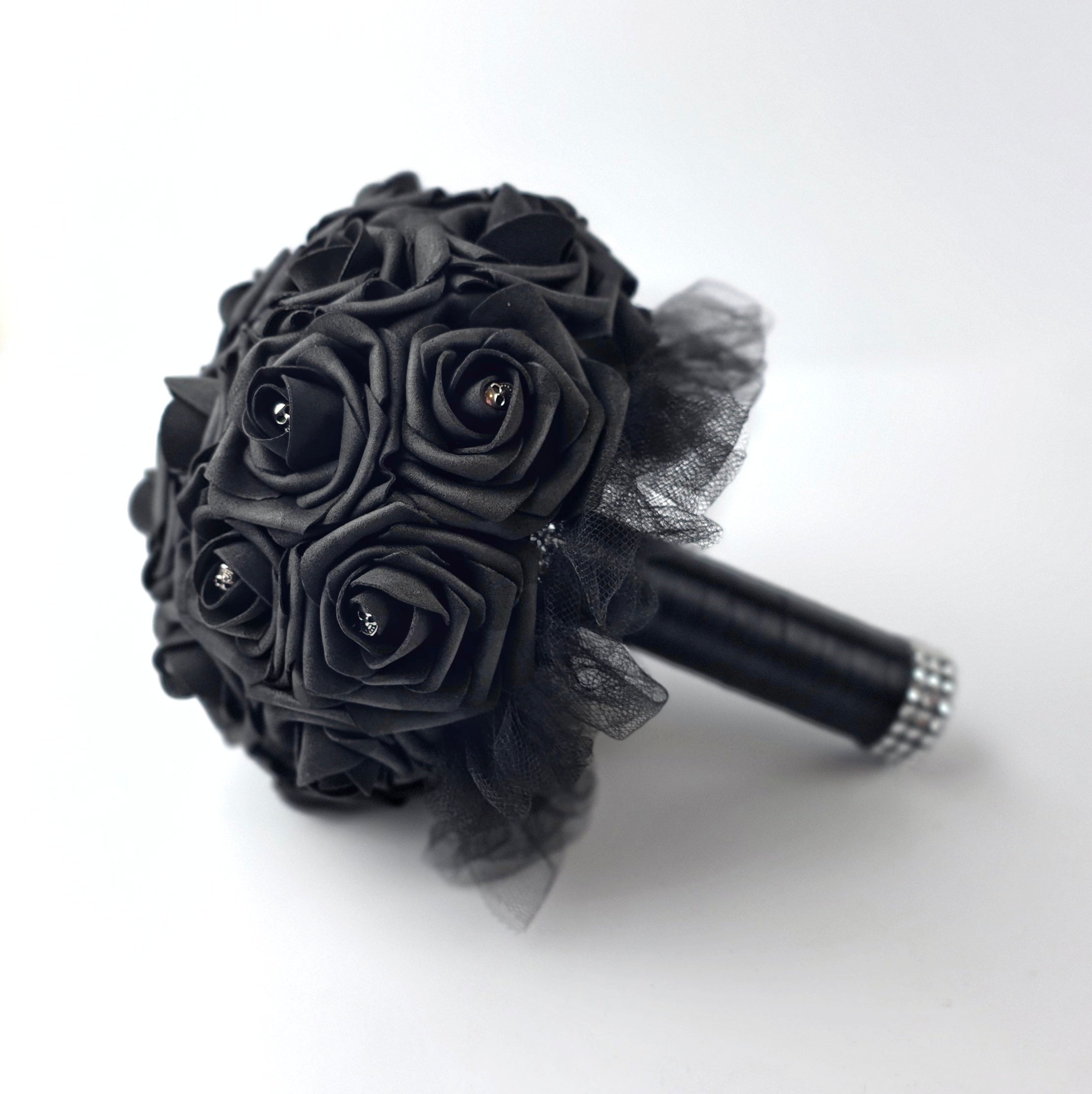 Gothic Skull Black Wedding Bouquet