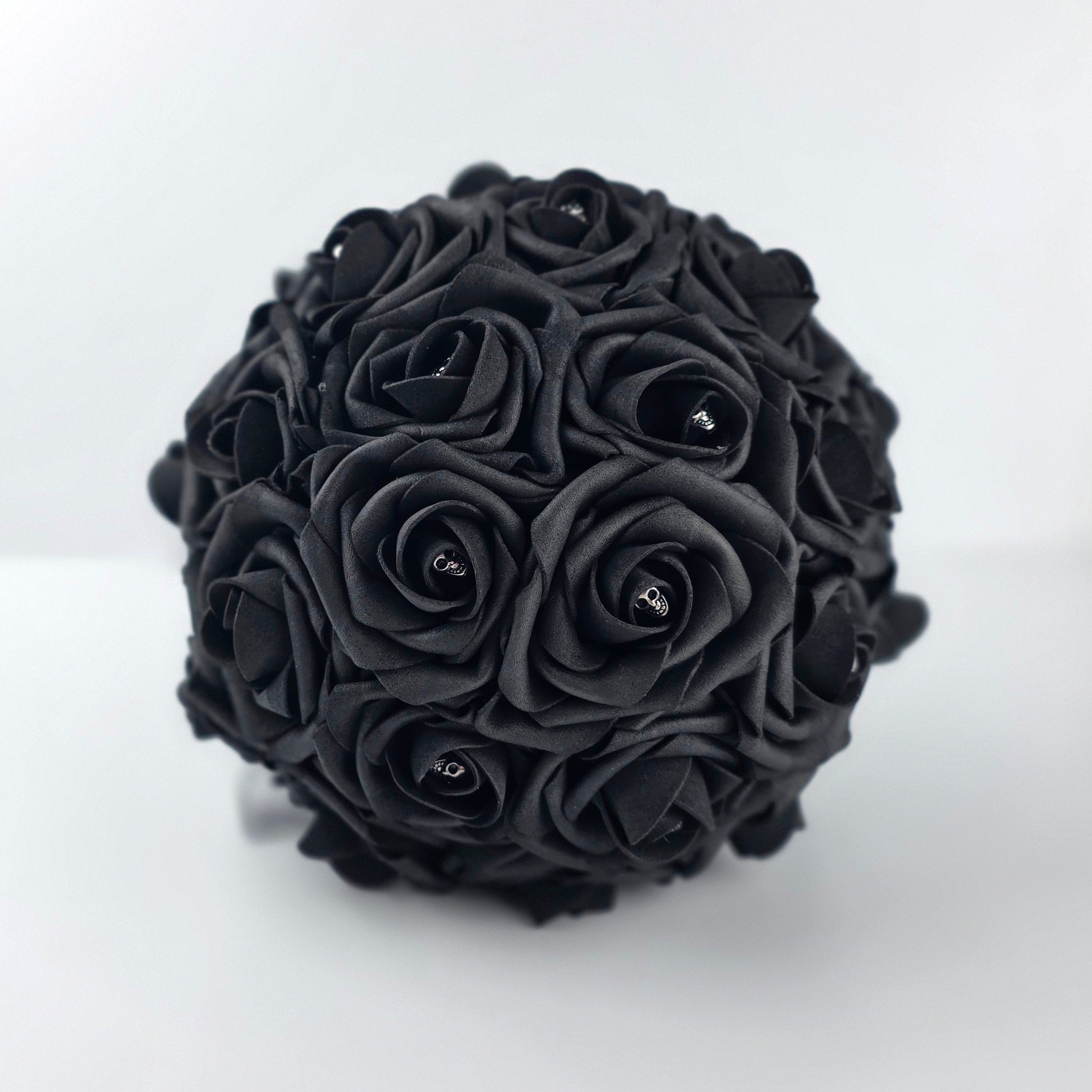 Gothic Skull Black Wedding Bouquet